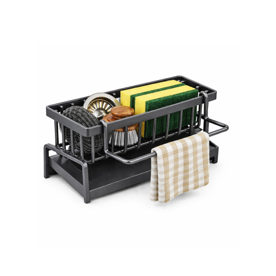 Compact Tap-Mounted Sink Organizer