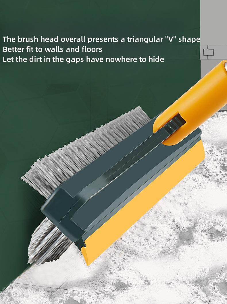 3-in-1 Cleaning Brush – Long Handle Rotating Cleaner