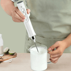 3-in-1 Electric Milk Frother – Rechargeable Handheld Mixer
