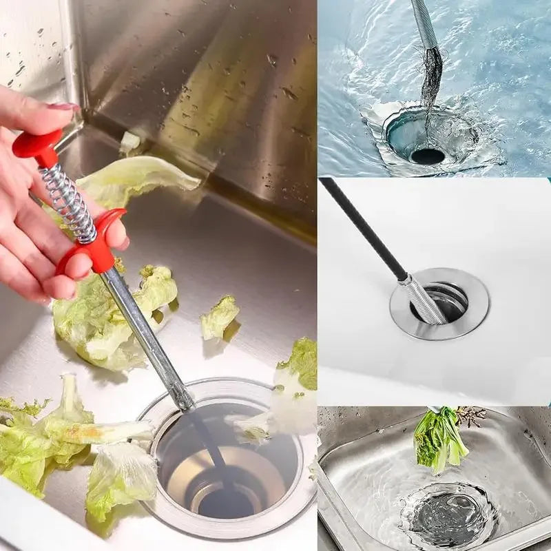 Drain Snake Tool – Flexible Pipe Cleaning Stick