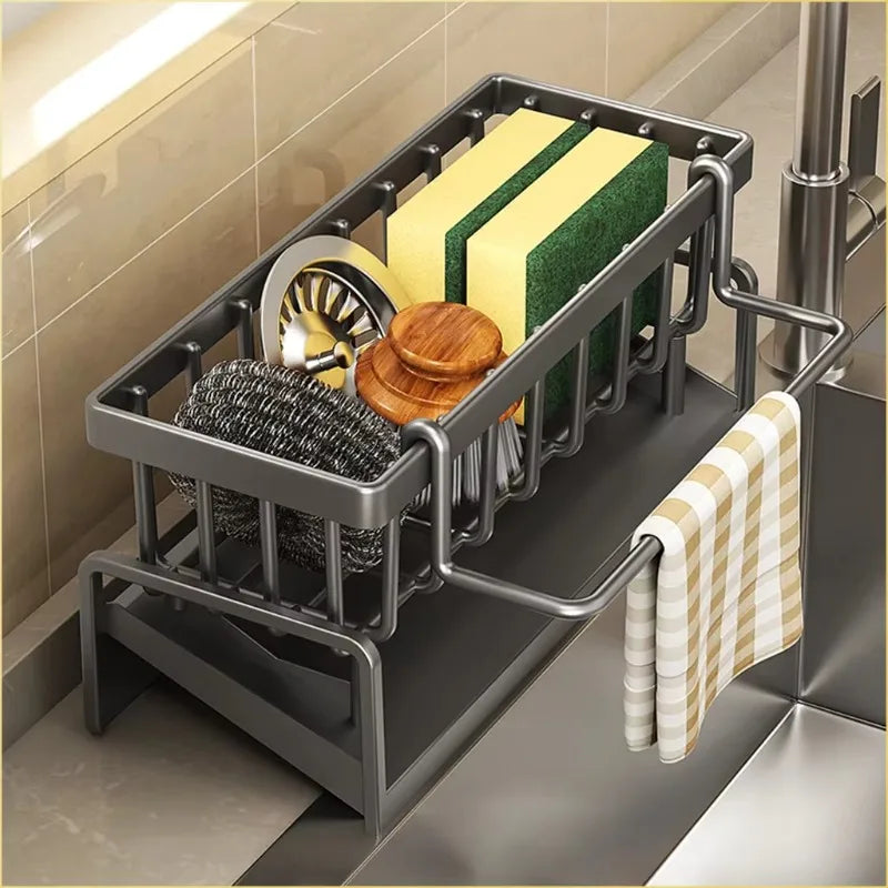 Compact Tap-Mounted Sink Organizer