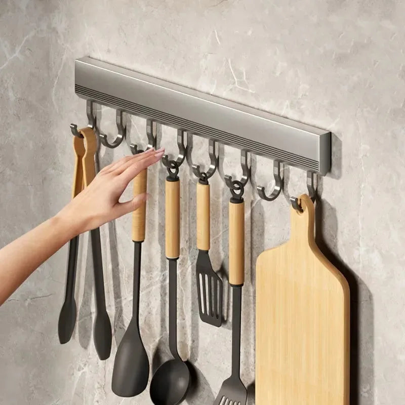 Wall Mounted Hooks Rack