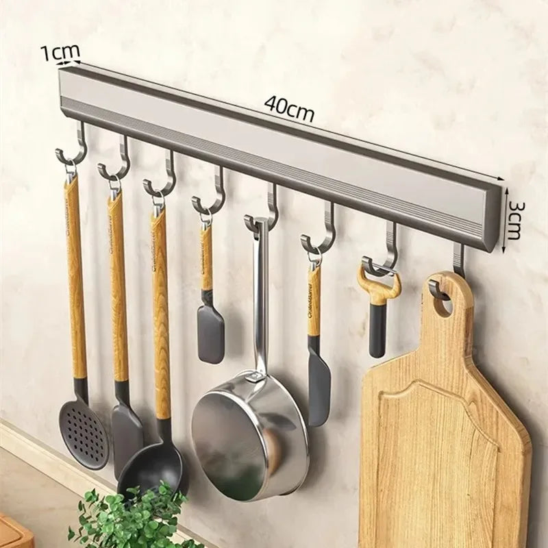 Wall Mounted Hooks Rack