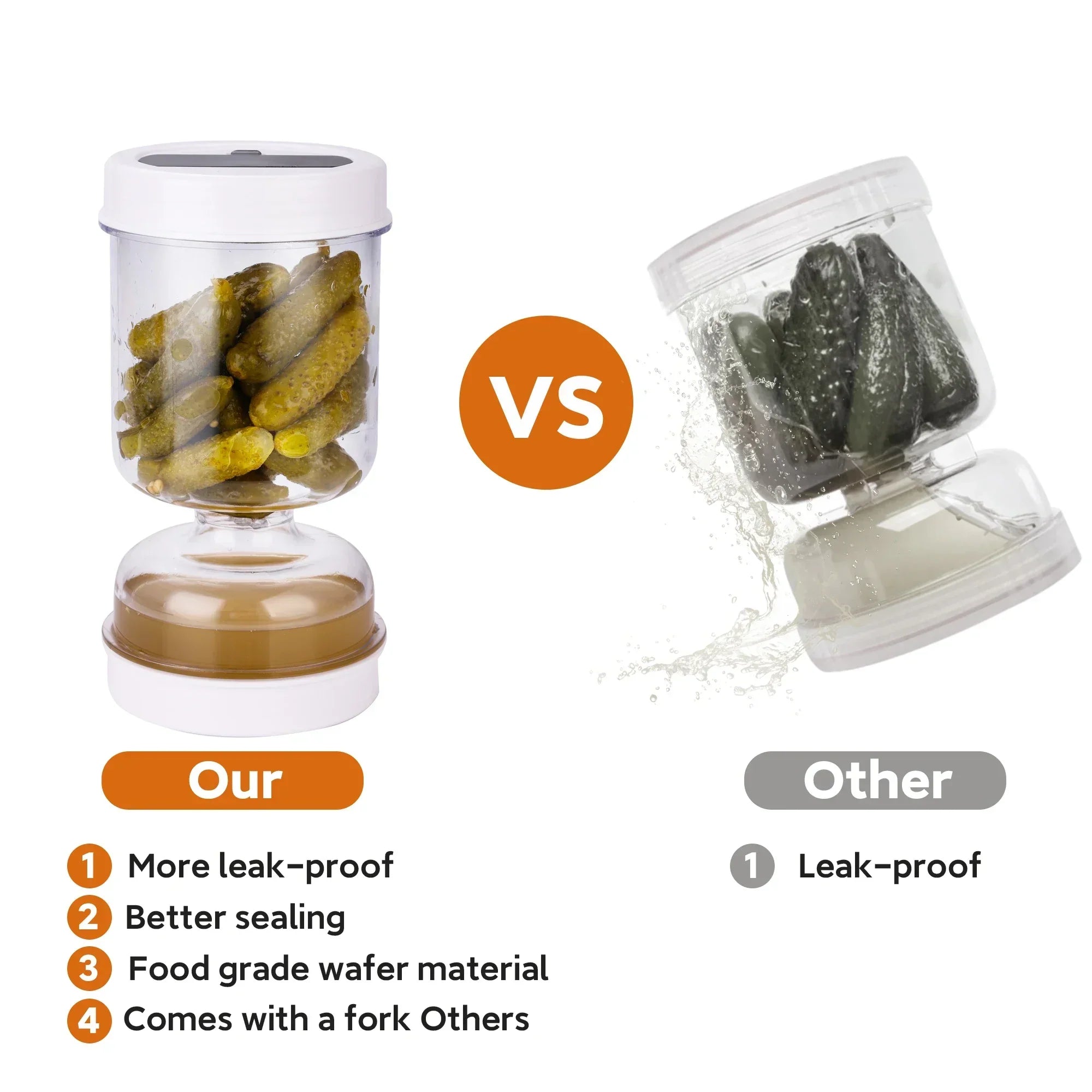 Olive & Pickle Strainer Jar