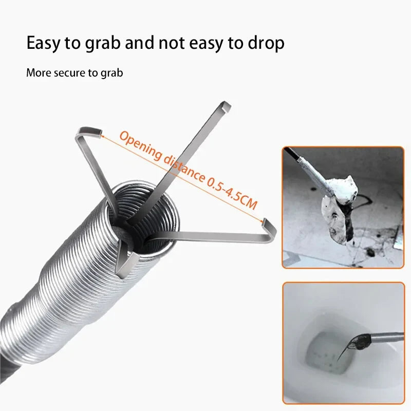 Drain Snake Tool – Flexible Pipe Cleaning Stick