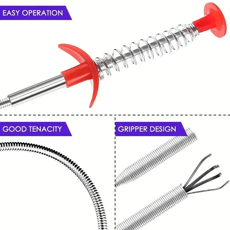 Drain Snake Tool – Flexible Pipe Cleaning Stick