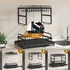 2-Tier Dish Drying Rack with Utensil Holder
