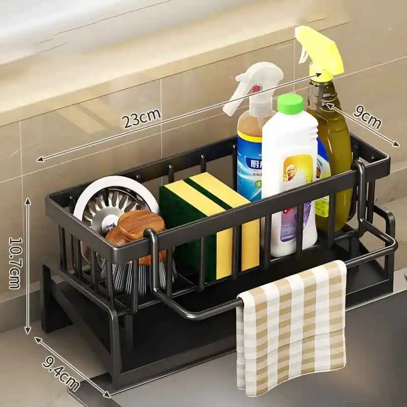 Compact Tap-Mounted Sink Organizer