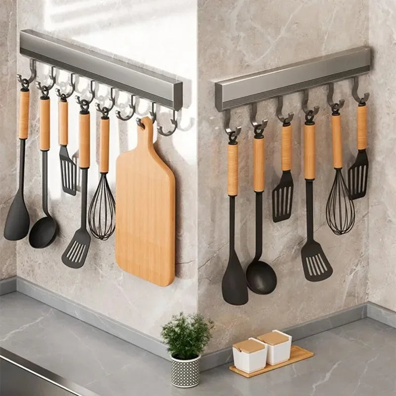 Wall Mounted Hooks Rack