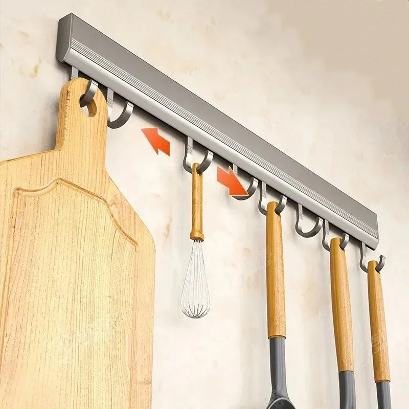 Wall Mounted Hooks Rack