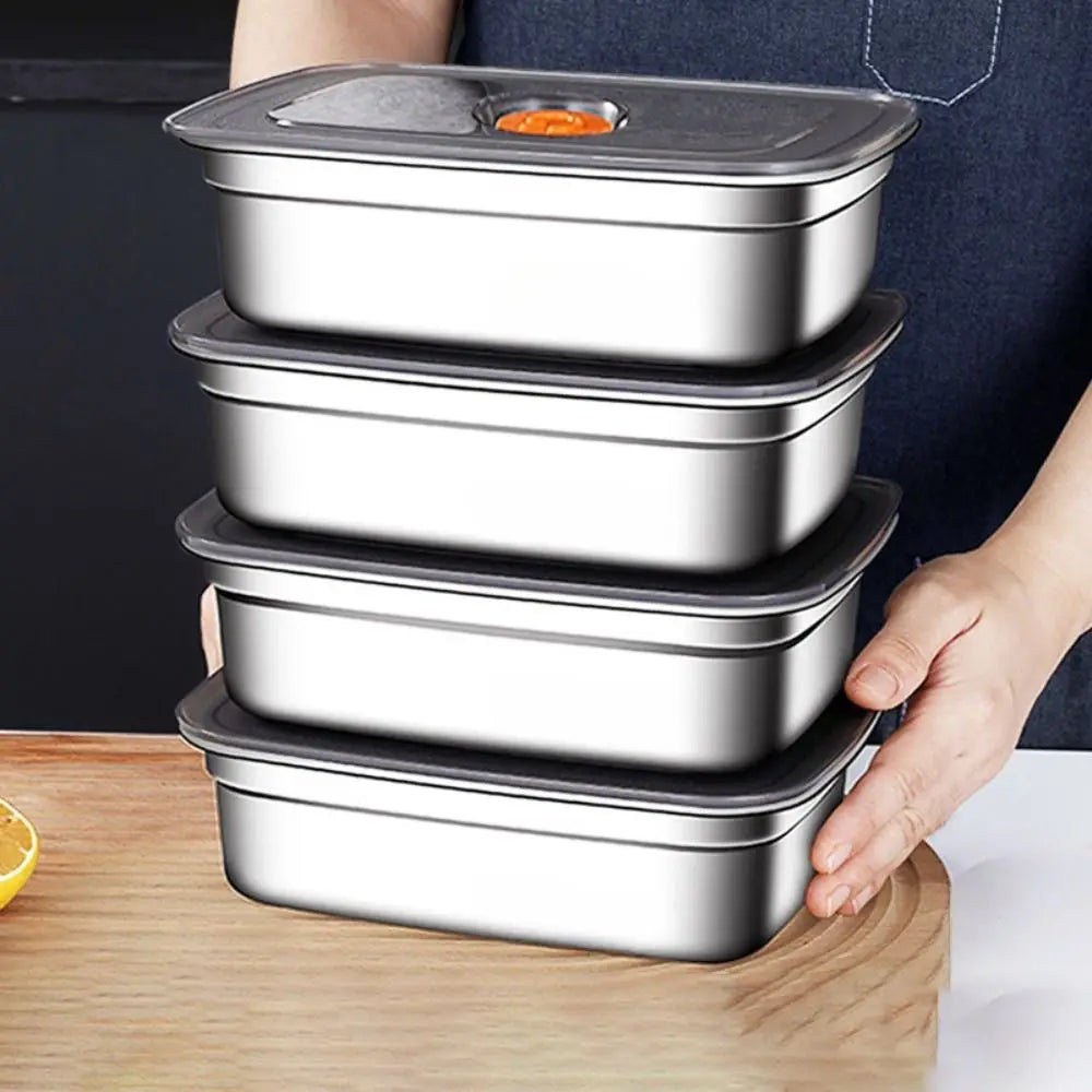 Stainless Steel Lunch Box – Leak-Proof & Large Capacity