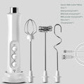 3-in-1 Electric Milk Frother – Rechargeable Handheld Mixer