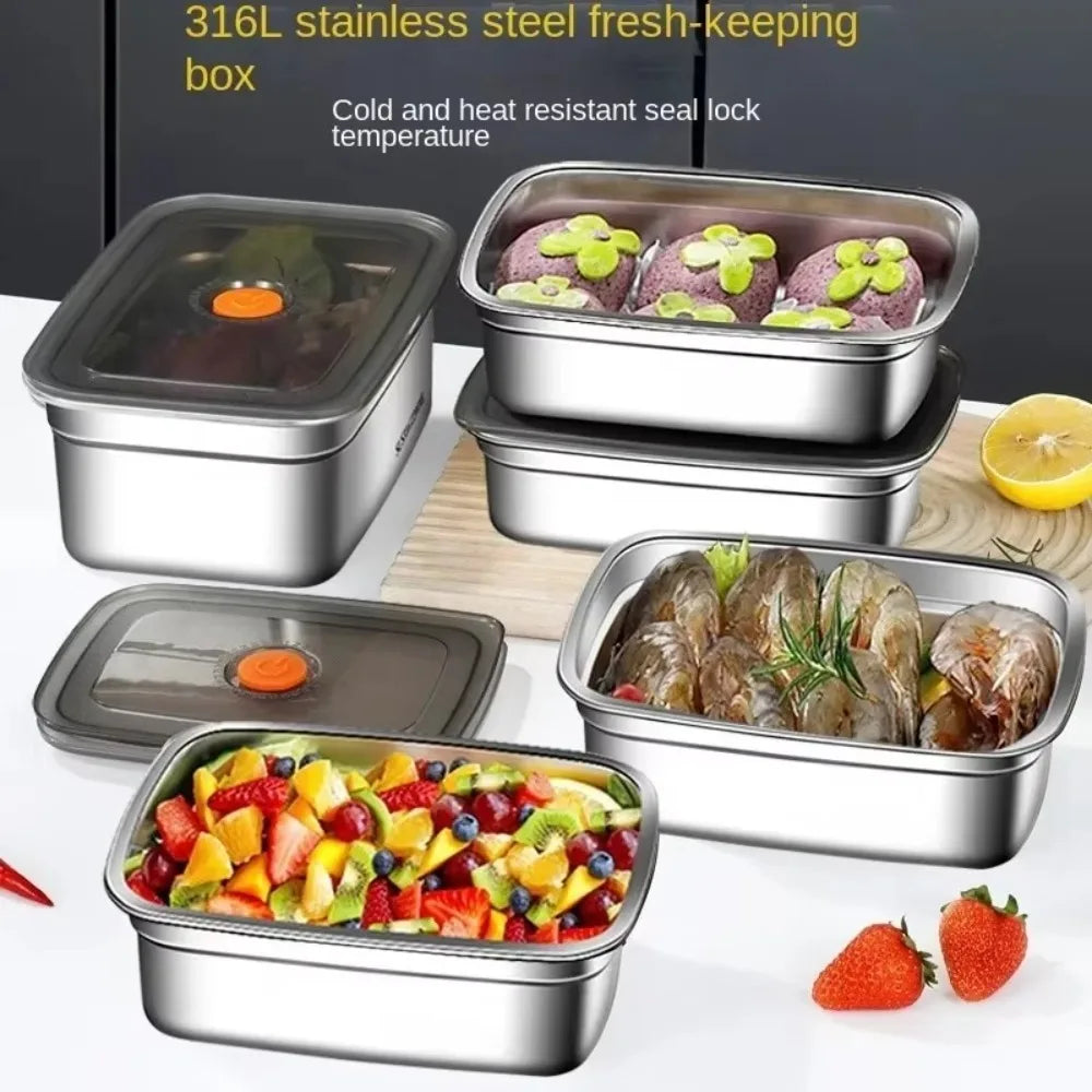 Stainless Steel Lunch Box – Leak-Proof & Large Capacity