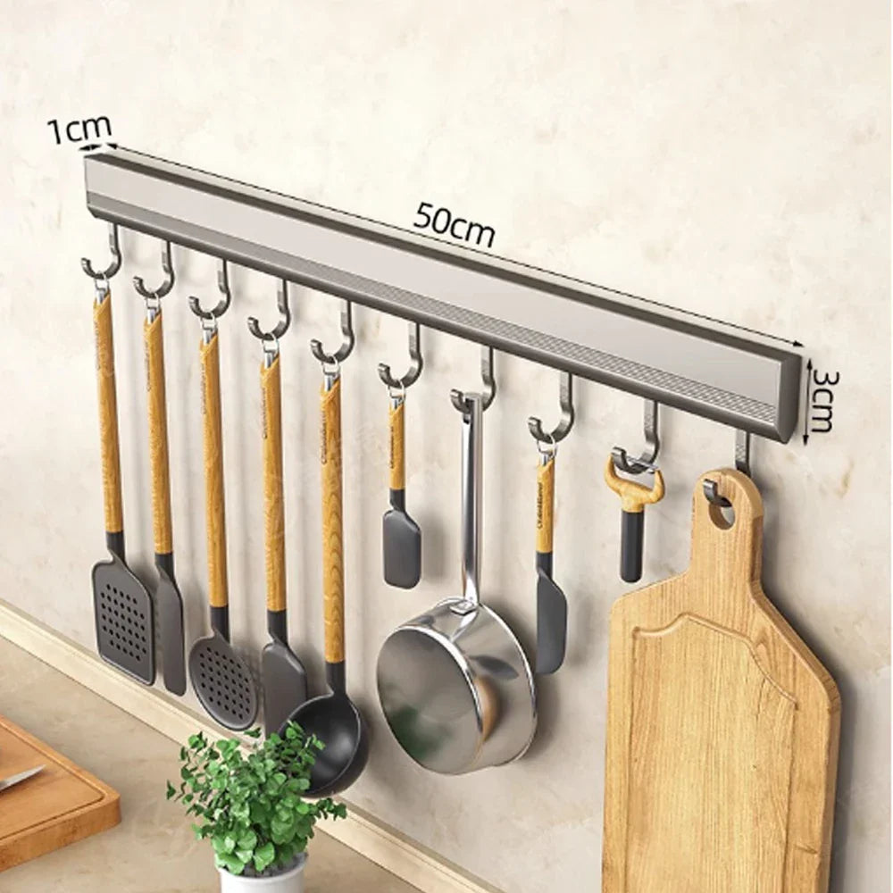 Wall Mounted Hooks Rack