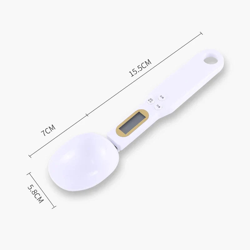 Electronic kitchen scale spoon