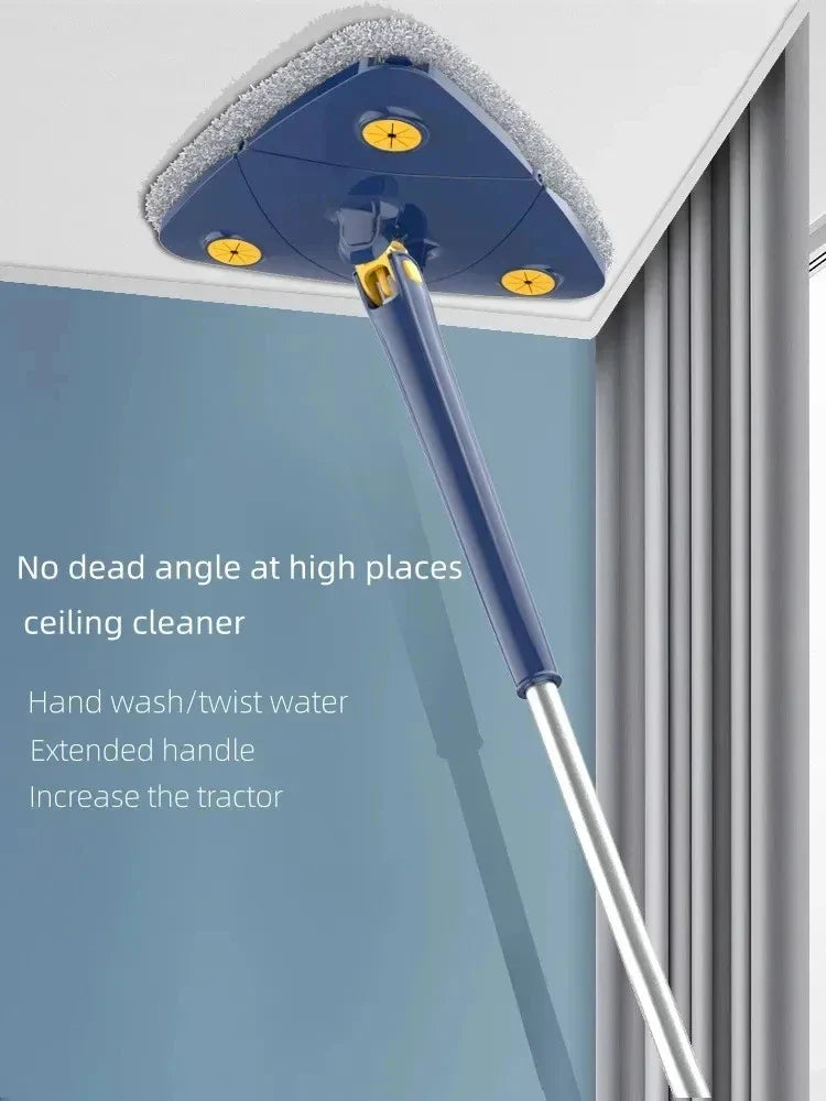 360 Triangle Cleaning Mop – Extendable 110 cm