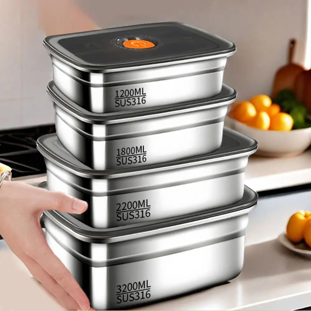 Stainless Steel Lunch Box – Leak-Proof & Large Capacity