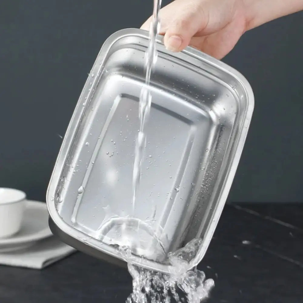 Stainless Steel Lunch Box – Leak-Proof & Large Capacity