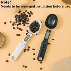 Electronic kitchen scale spoon