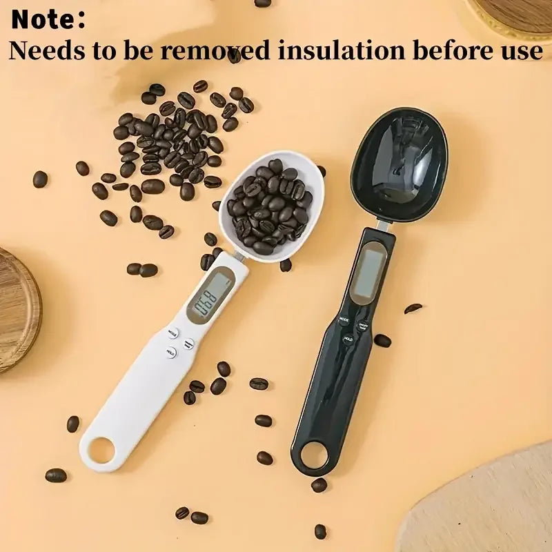 Electronic kitchen scale spoon