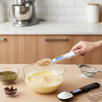 Electronic kitchen scale spoon